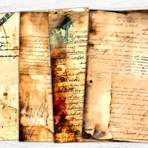 Carta da giornale vintage, effimera vintage, carte vintage, arte vintage, sfondo vintage, carte per appunti
