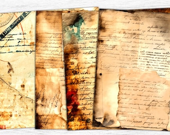 Vintage Ephemera: Junk Journal Paper Pack (Digital Download)
