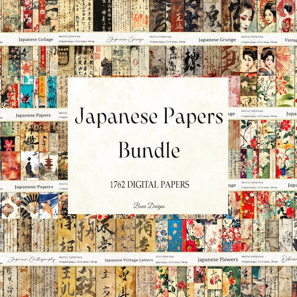 Japanese Designs Paper - Etsy
