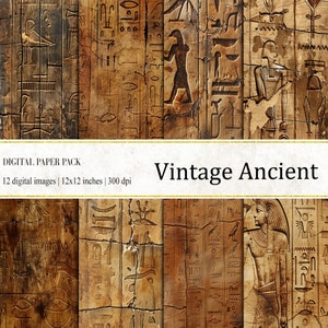 Alte digitale Papiere, Vintage Ägypten Hintergrund, Ephemera Hintergrund, Vintage Journal Papiere, Vintage Postkarte zum Ausdrucken