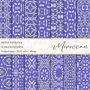 Marokkaanse digitale papieren, Marokkaanse achtergronden, naadloze azulejo-patroon, Marokkaanse texturen, Marokkaanse naadloze patronen, digitale papieren