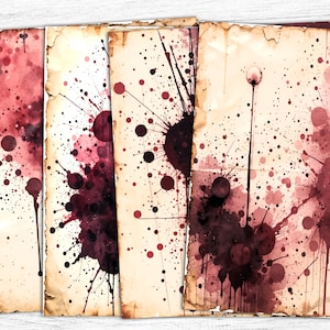 Carta da giornale grunge bordeaux, sfondo grunge, carta grunge splash, carta grunge, arte astratta, stampa acquerello bordeaux