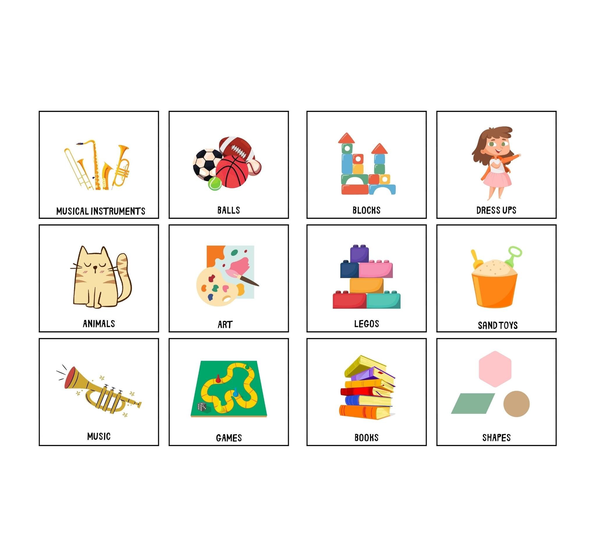 Kids Toy Room Organization Labels Toy Room Storage Labels Etsy