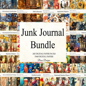 3560 ヴィンテージ デジタルペーパーパック、ジャンクジャーナルキット（デジタルダウンロード）