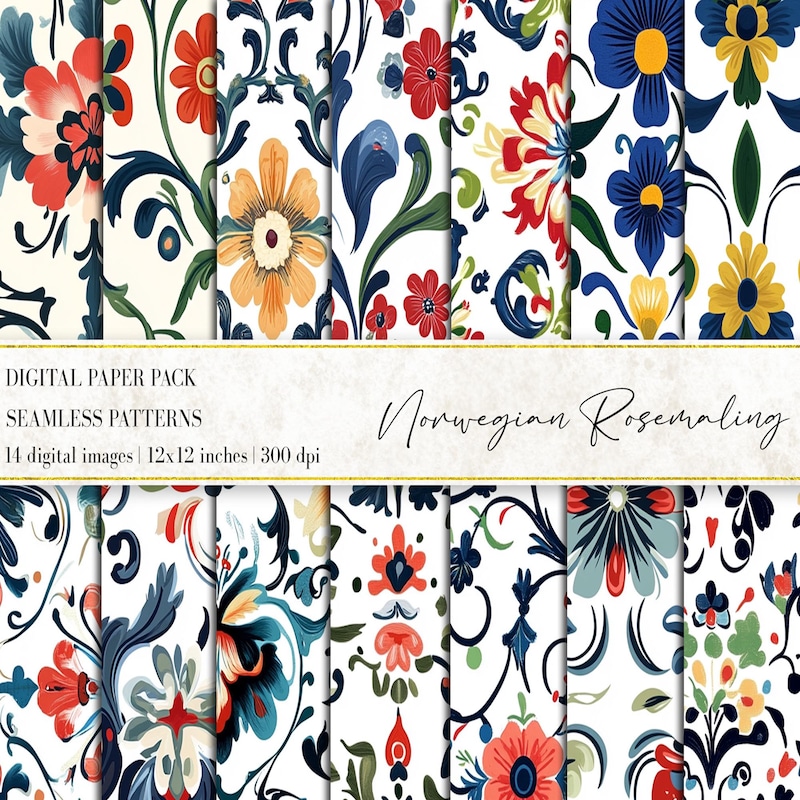 Rosemaling Patterns - Etsy