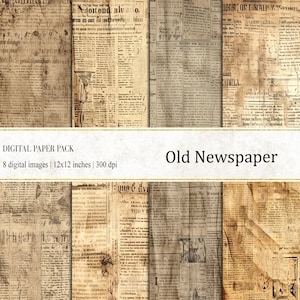 Oude krant digitaal papier, noodlijdende achtergronden, textuur oude krant, vintage krantenpapier, commercieel gebruik