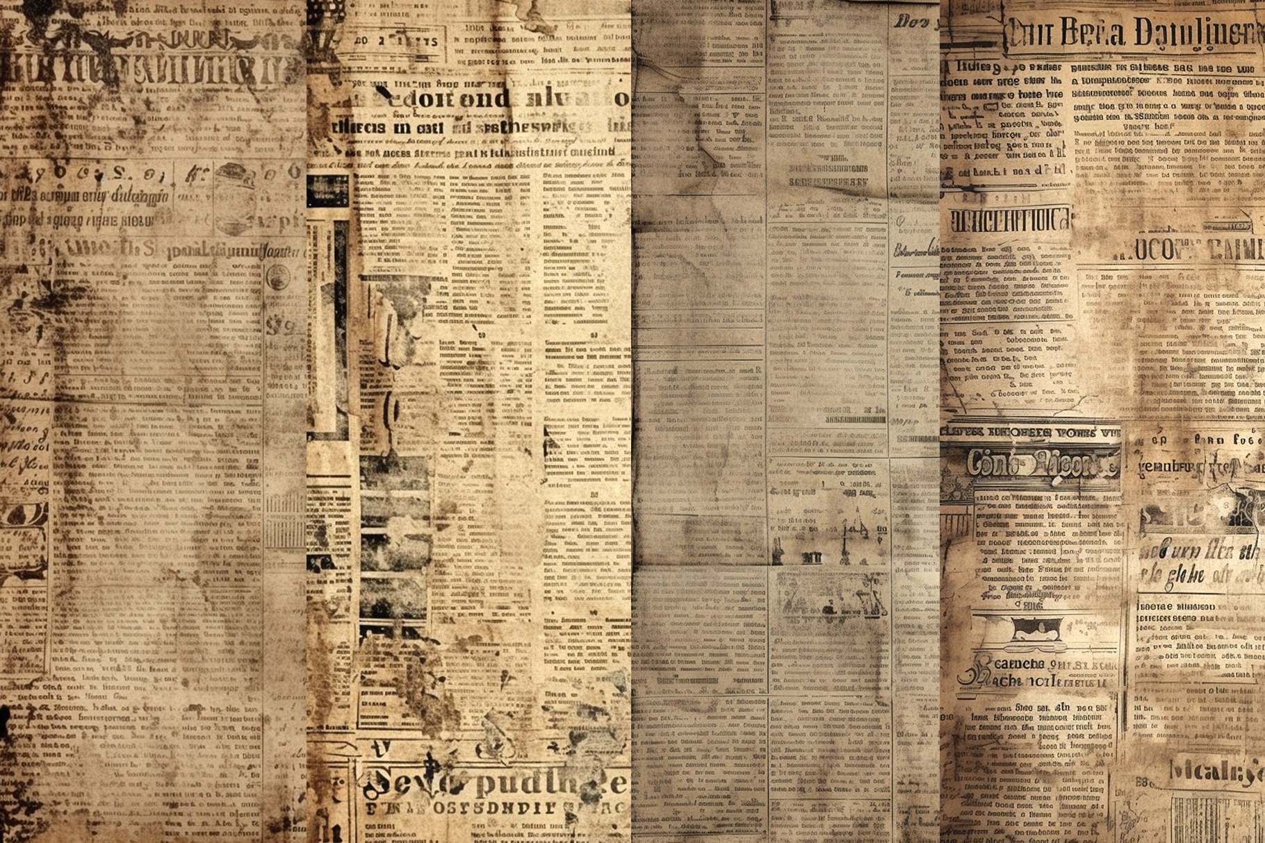 Vintage Newspaper Paper Texture Background Illustration Letter