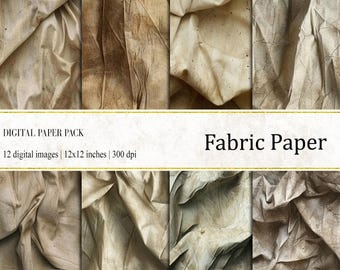 Distressed Fabric Textures: Linen Digital Paper (Digital Download)