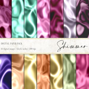 Metallic Digital Papers, Metallic Backgrounds, Gradient Textures, Digital Download, Instant Download, Gradient Foil Backgrounds