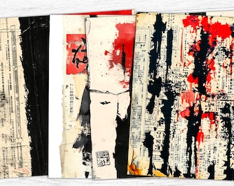 Japanese Grunge Papers: Vintage Art Textures (Digital Download)