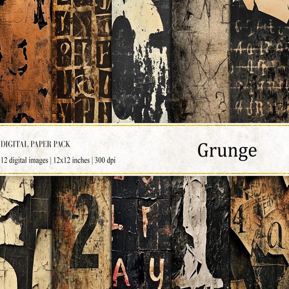 Grunge Texture Digital Paper