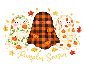 Halloween Ghost PNG Clipart: Spooky Digital Download