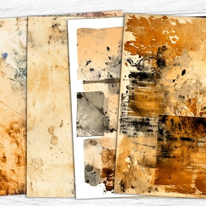 Carta da giornale grunge, carta strappata grunge, grunge rovinato, sfondo seppia, uso commerciale, texture di carta vecchia macchiata grunge