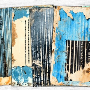Vintage Craft Junk Journal Papers, Carta da bricolage blu, Stampa artigianale, Artigianato di carta, Download digitale, Carta strappata, Arte vintage