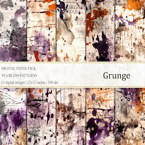 Carte digitali grunge, grunge usurato, sfondo grunge, download immediato, stampabile grunge, download digitale, stampa astratta grunge