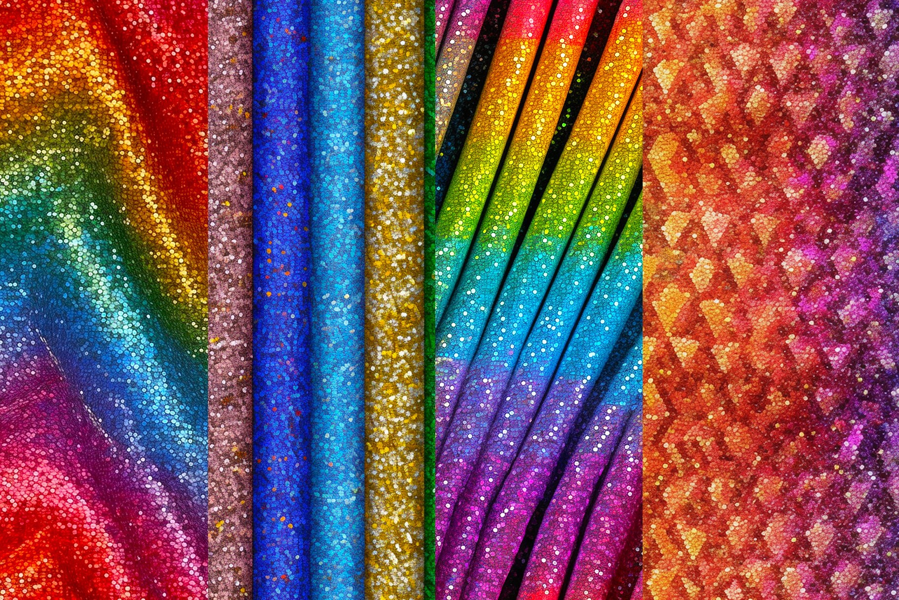 Rainbow Glitter Digital Papers: Seamless Texture Patterns (digital ...