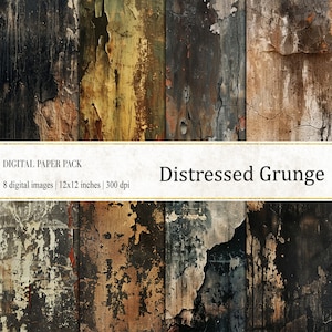 Grunge Digital Papers, Distressed Grunge Print, Distressed Print, Grunge Journal Texture, Distressed Texture, Journal Papers, kommerzielle Nutzung