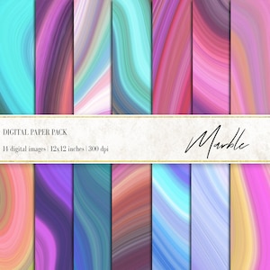 Marble Digital Papers, Marble Background, Colorful Marble Background, Marble Print, Instant Download, Marble Digital Pattern, Digital Papers