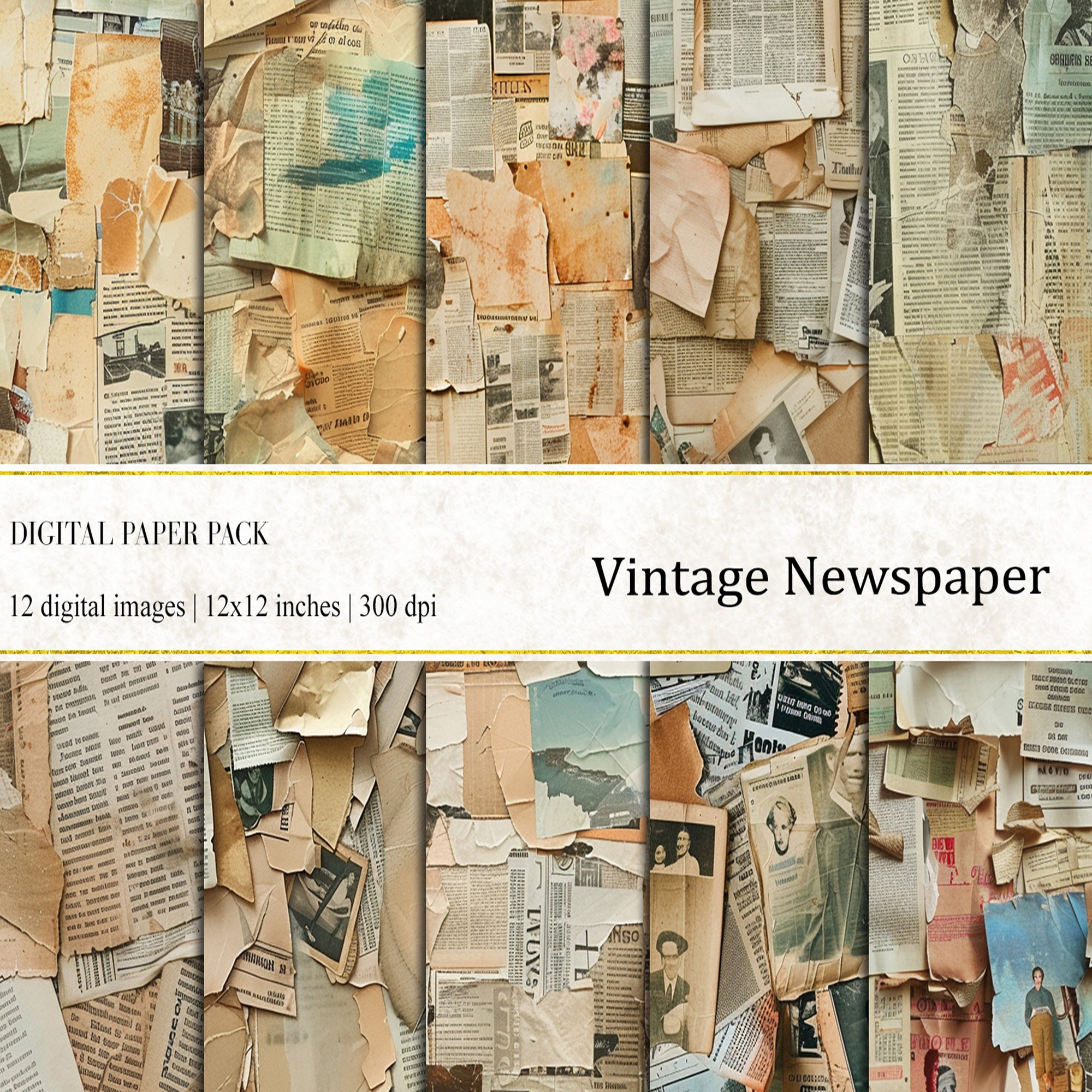 Vintage Newspaper Texture Digital Paper: Ephemera Background (digital  Download) - Etsy, image size:2000x2000