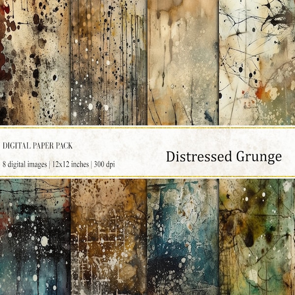 Distressed Wallpaper - Etsy