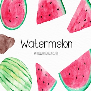 Aquarell Wassermelone Illustration, Wassermelone Clipart, Aquarell Wassermelone, Wassermelone Illustration, Obst Illustration, kommerzielle Nutzung