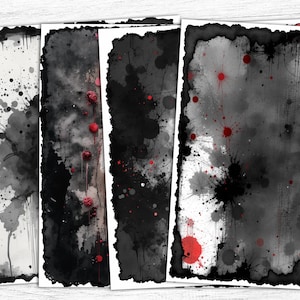 Carta da giornale grunge, sfondo grunge nero e rosso, carta grunge splash, carta grunge, uso commerciale, stampa acquerello bordeaux