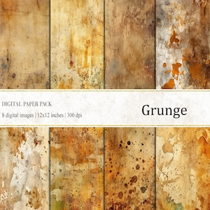 Grunge Digital Papers, Distressed Grunge Print, Distressed Background, Journal Papers, commercial use, Distressed Print, Grunge Journal