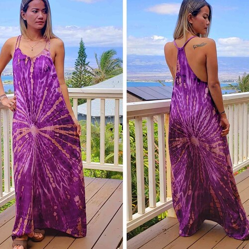 NGEAR Long Te Dye Racerback Max Dress