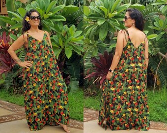 petite hawaiian print dresses