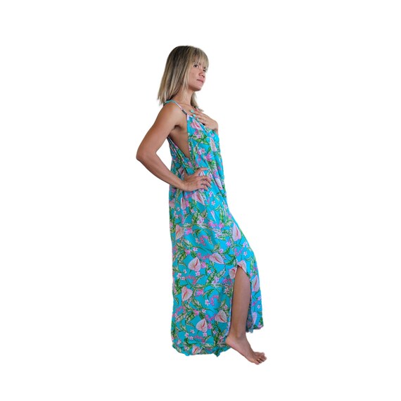Rayon Tropical Beach Dress: Loose Fit Swim Cover Up (S-2X) Rayon Tropical Beach Dress: Loose Fit Swim Cover Up (S-2X)