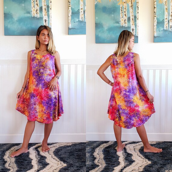 Vestido batik corto sales