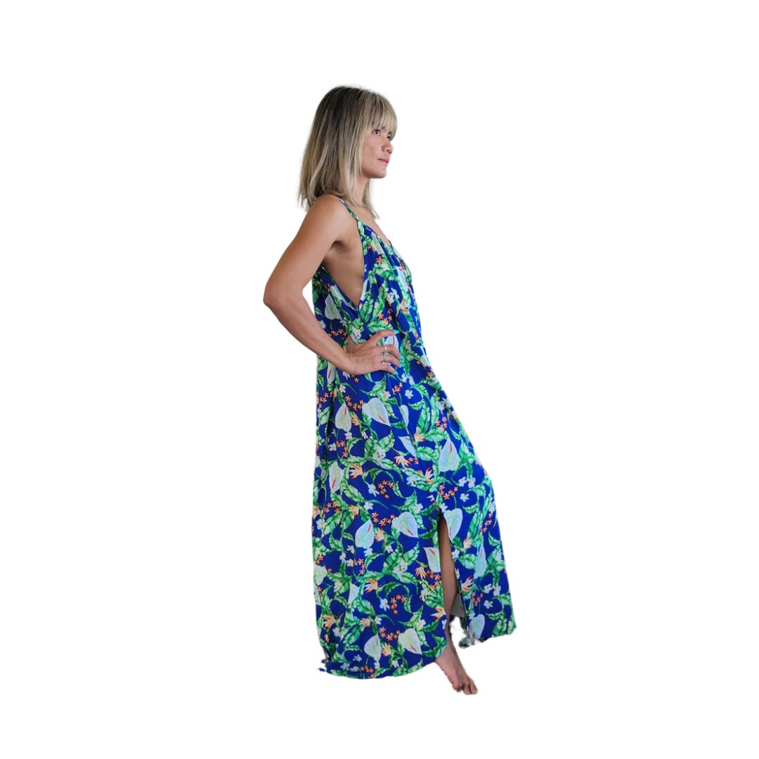 princess polly baby blue dress Beach dress or city dress? Well, both! Serena in cotton rayon with flared  cut and bias-cut elbow sleeves. Abstract print in neutrals. Side pockets  included. Where would you wear this first? 🏖️ main image 1