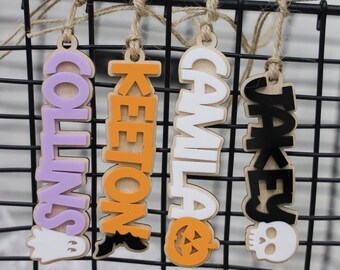 Halloween Boo Basket Tag, Trick-or-Treat Bag Tag, Custom Halloween Gift Tag, Halloween Name Tags, Boo Basket Filler, Halloween Stuffers