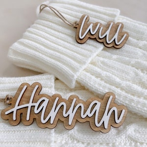 Personalized Stocking Tags |  Wooden Name Tags | Christmas Labels |  Wooden Present Tags | Christmas Stocking tags | Present Tags | custom