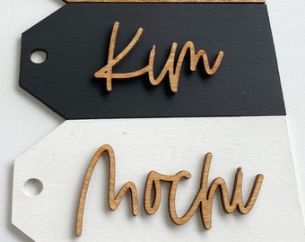 Personalized Stocking Tags |  Wooden Name Tags | Christmas Labels |  Wooden Present Tags | Christmas Stocking tags | Present Tags