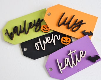 Halloween basket tags | ghost tags | basket tags | trick or treat | spooky tags