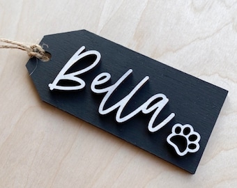 Personalized Stocking Tags |  Wooden Name Tags | Christmas Labels |  Wooden Present Tags | Christmas Stocking tags | Present Tags Dog Tag