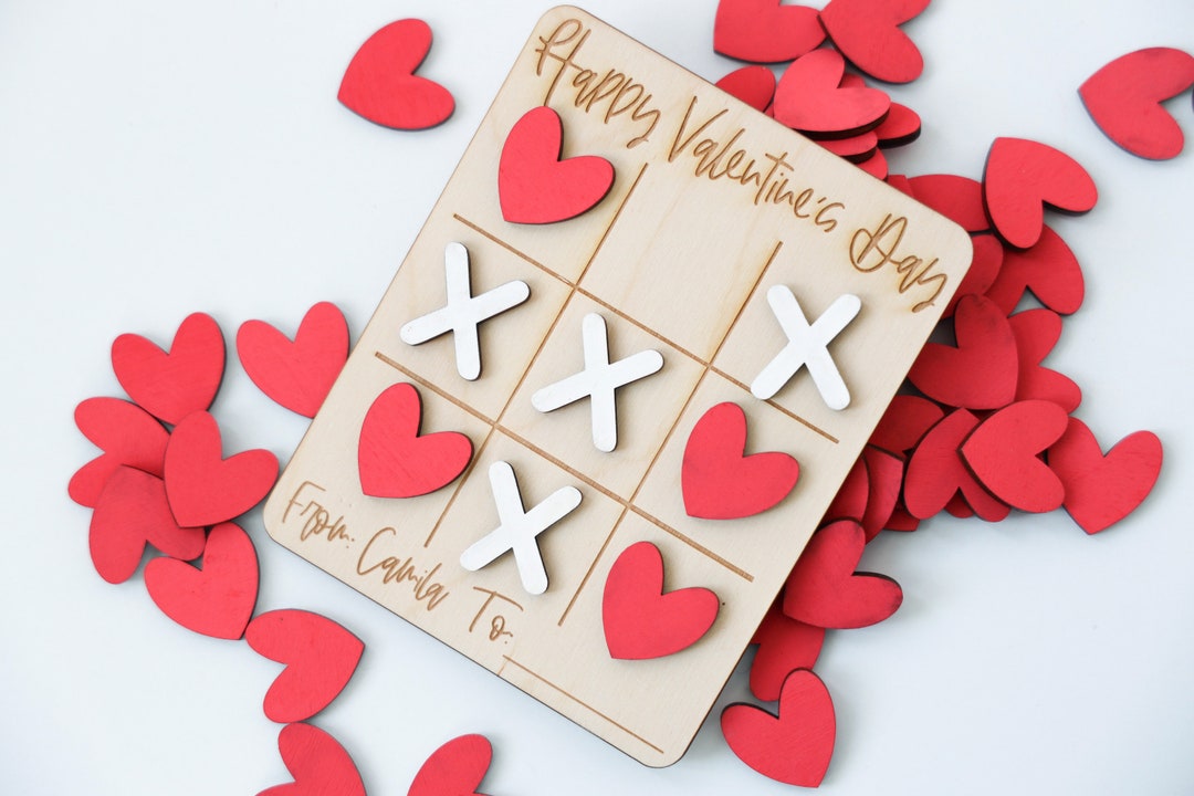 Valentines Day Tic Tac Toe/ Valentine Basket / Kids Toddler Valentine ...
