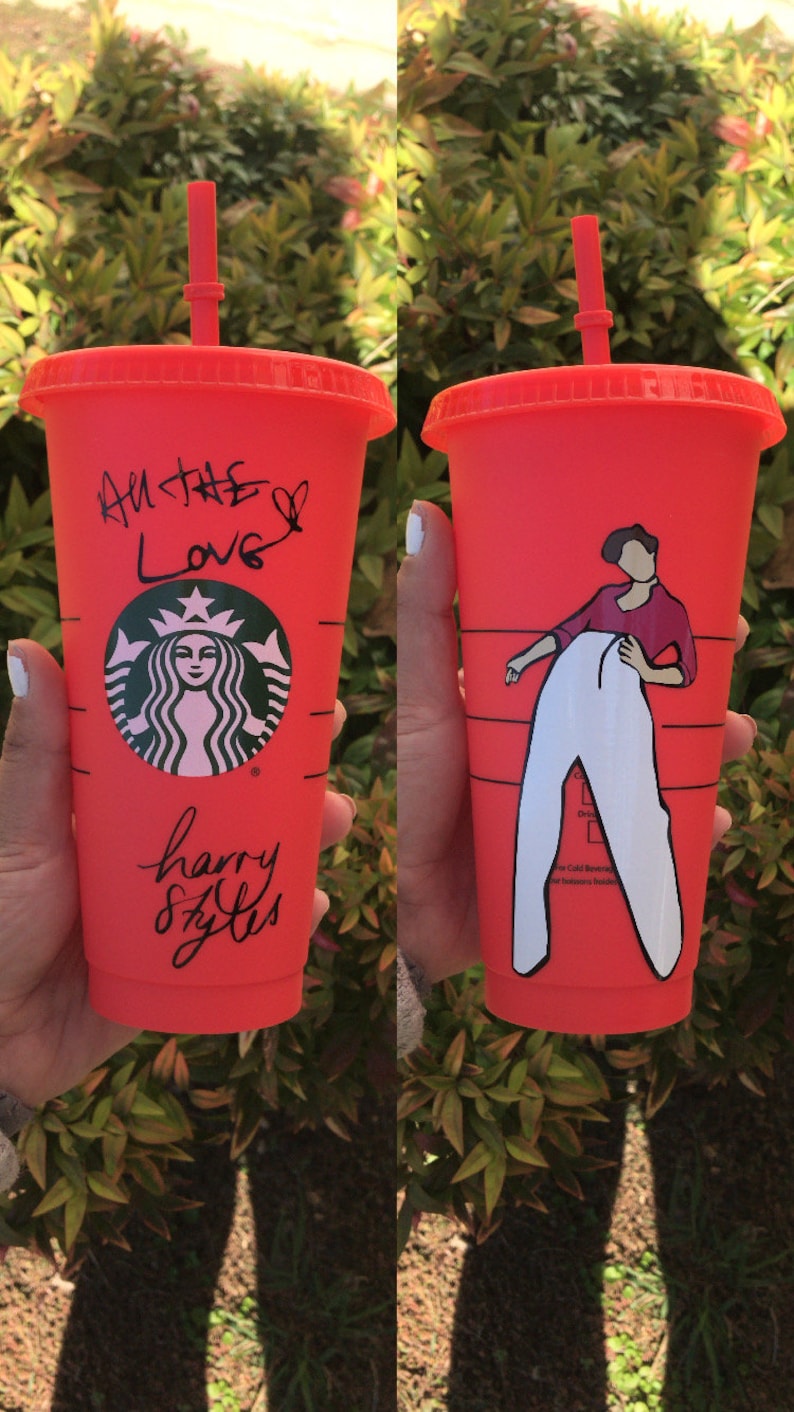 Harry Styles Fine Line Color changing Starbucks Cup Harry
