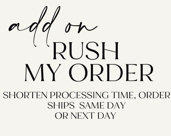 Rush Order fee | Read Listing description
