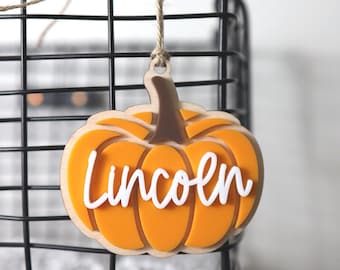 Halloween Basket Tag, Custom Halloween Name Tag For Kid, Boo Basket Tag, Candy Bucket Tag, Trick or Treat, Personalized 3D Halloween Tag