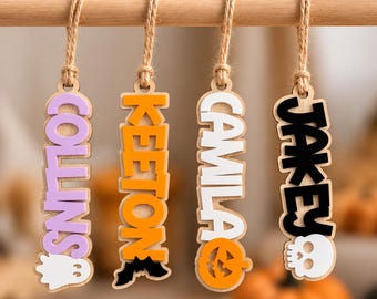 Halloween Boo Basket Tag, Trick-or-Treat Bag Tag, Custom Halloween Gift Tag, Halloween Name Tags, Boo Basket Filler, Halloween Stuffers