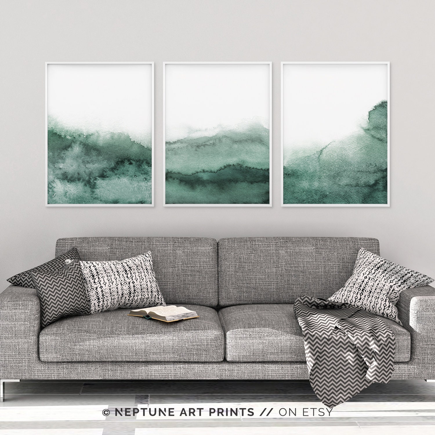 Sage Green Wall Art Forest Green Printable Art Watercolor Etsy Canada