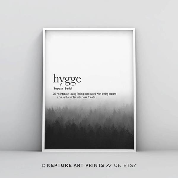 Hygge Definition Printable, Definition Printable, Hygge Wall Art, Danish Definition Print, Hygge Meaning Print, Word Definition Print Decor