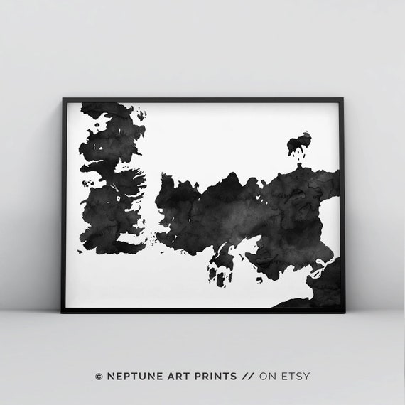 Game of Thrones Map A1 A2 A3 A4 A5 Art Print Poster