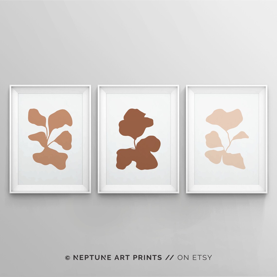 Printable Wall Art Set of 3 Piece Neutral Wall Art Abstract | Etsy
