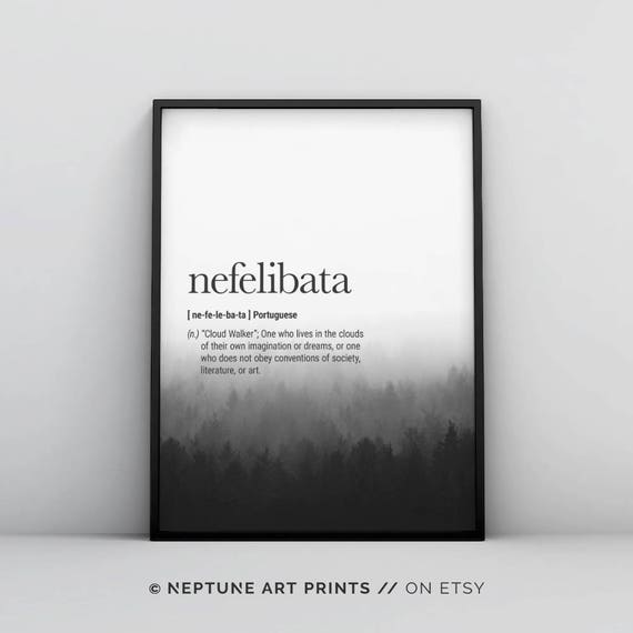 Nefelibata Definition Prints, Digital Download Instant Download Definition  Print Modern Home Decor Travel Posters Digital Typography Art -  Norway