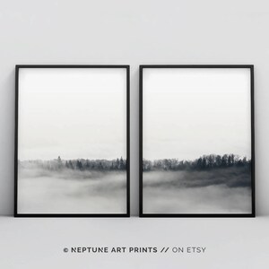 Minimalist Forest Print 2 Piece Minimalist Wall Art Set of 2 | Etsy