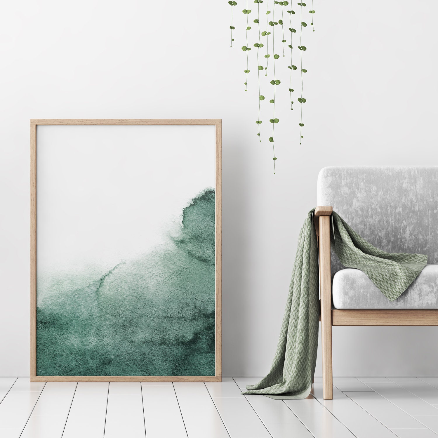 Sage Green Wall Art Forest Green Printable Art Watercolor Etsy Canada