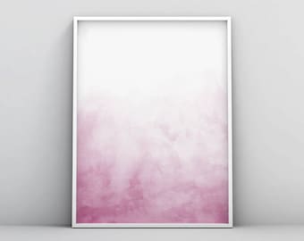 Pink Blush Art, Modern Pink Decor, Abstract Pastel Pink, Printable Watercolour, Pink Blush Poster, Bedroom Wall Art, Scandinavian, Digital